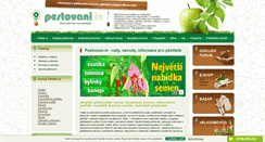 Desktop Screenshot of pestovani.in